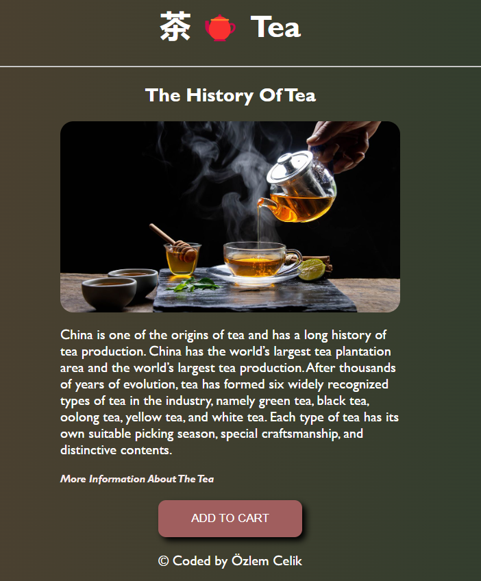 Tea project preview